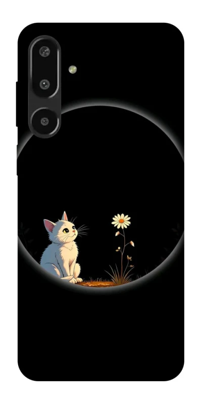 Чохол на Samsung Galaxy F16 Cat and flower фото 1 з 1