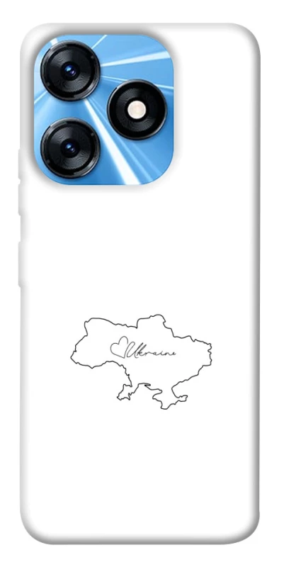 Чохол на TECNO Spark 10 Ukraine map фото 1 з 1