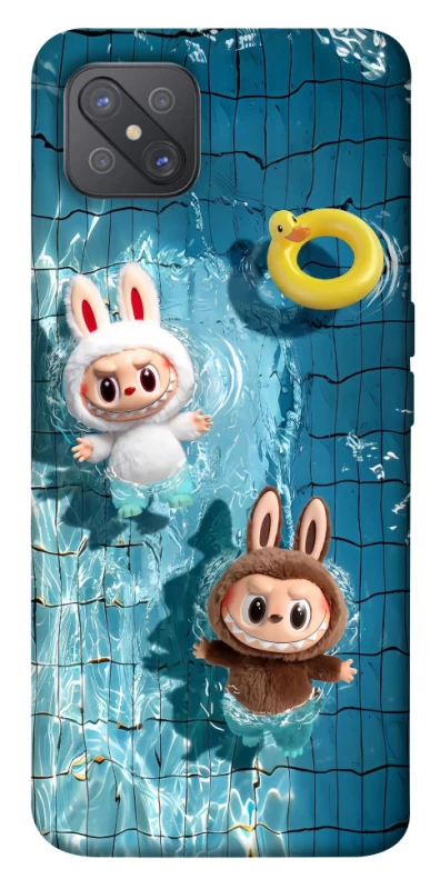Чехол на Oppo A92s Labubu in the pool фото 1 из 1