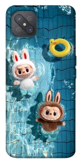 Чохол на Oppo A92s Labubu in the pool фото 1 з 1