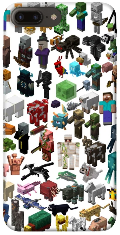 Чохол на Apple iPhone 7 plus / 8 plus Minecraft v4 фото 1 з 1