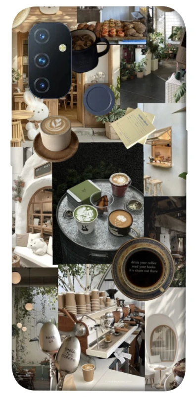Чохол на OnePlus Nord N100 Coffee collage ver.4 фото 1 з 1