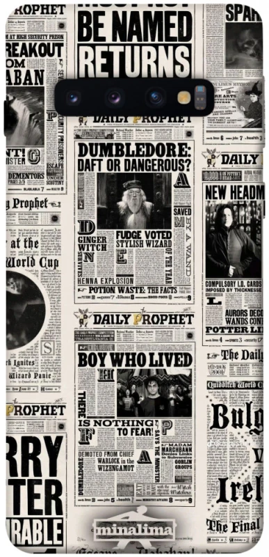 Чохол на Samsung Galaxy S10 Harry Potter newspaper фото 1 з 1