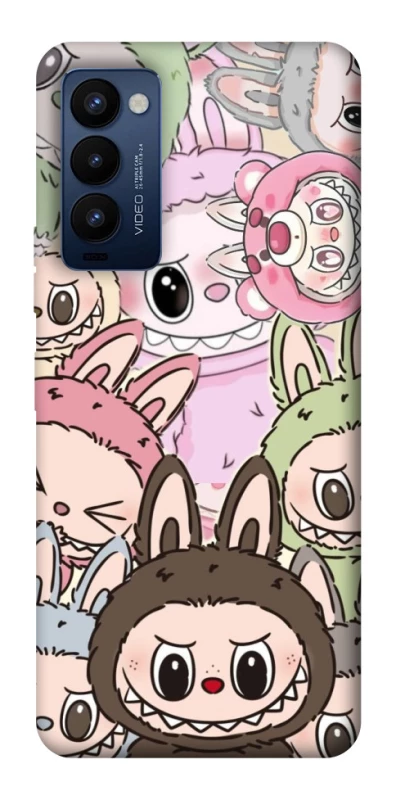 Чехол на TECNO Camon 18 Pro All Labubu 3 фото 1 из 1