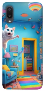 Чохол на Samsung Galaxy A02 crazy cat фото 1 з 1