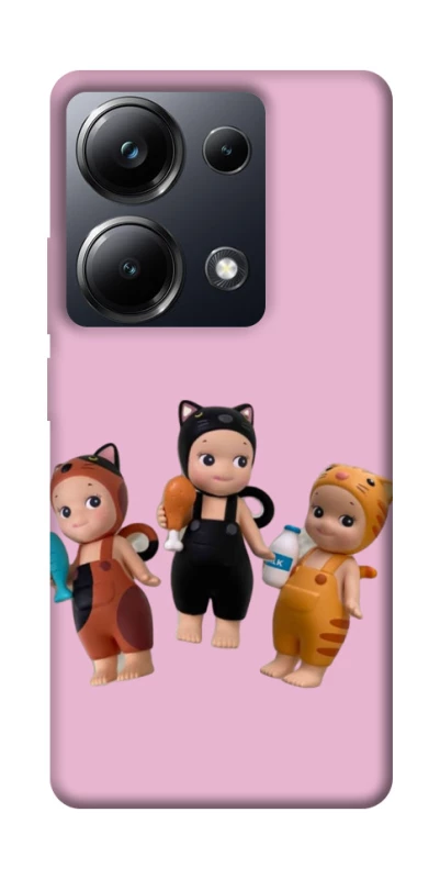 Чохол на Xiaomi Poco M6 Pro 4G Cat Cafe Trio фото 1 з 1