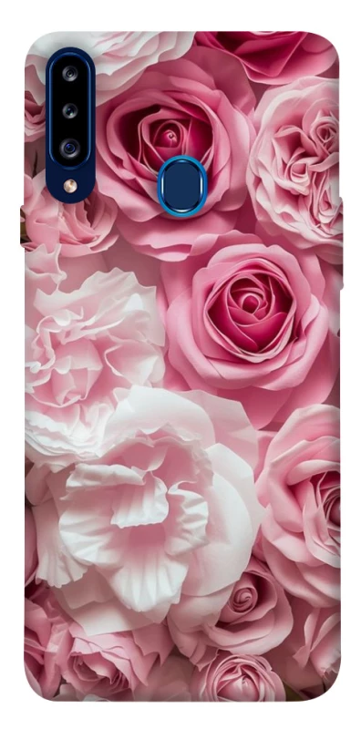 Чохол на Samsung Galaxy A20s Рожеві Квіти фото 1 з 1