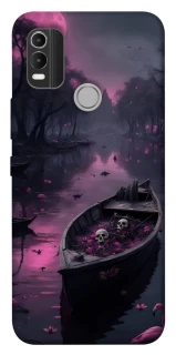 Чехол на Nokia C21 Plus Boat and flamingo фото 1 из 1