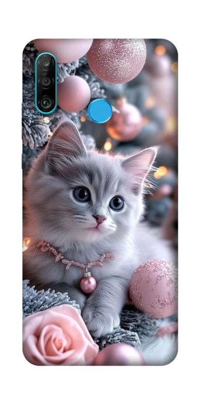 Чохол на Huawei P30 lite Christmas Kitty фото 1 з 1