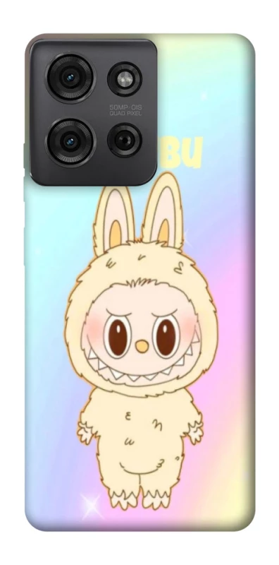 Чехол на Motorola Moto G75 Fluffy Rainbow Labubu фото 1 из 1