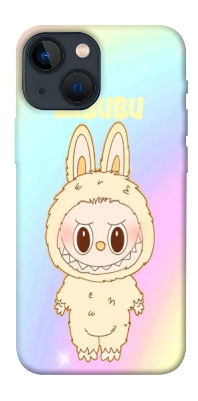 Чехол на Apple iPhone 13 mini (5.4") Fluffy Rainbow Labubu фото 1 из 1