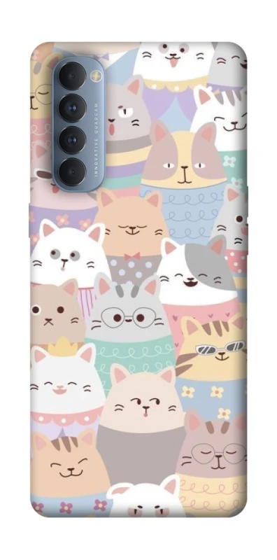Чехол на Oppo Reno 4 Pro Funny Kittens ver.2 фото 1 из 1