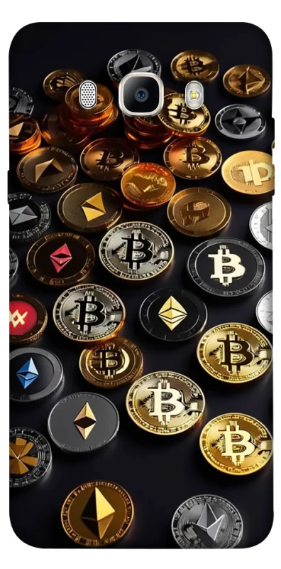 Чохол на Samsung J710F Galaxy J7 (2016) Many coins фото 1 з 1