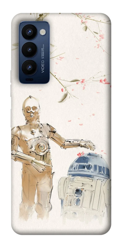 Чехол на TECNO Camon 18 Pro Star Wars robots фото 1 из 1