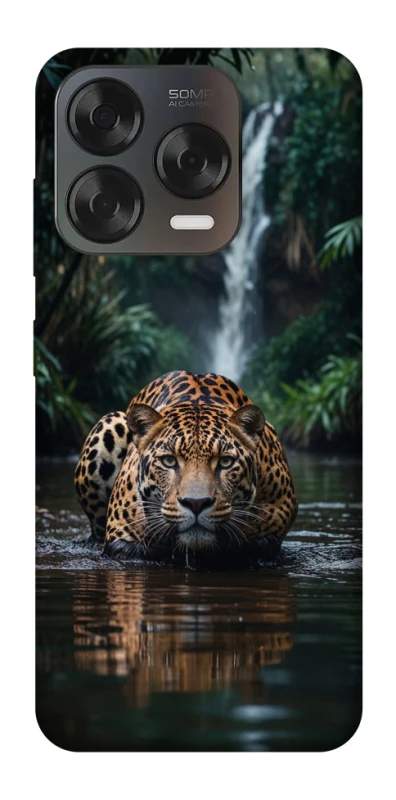 Чохол на ZTE Blade V70 Design Leopard in water фото 1 з 2