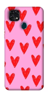 Чехол на ZTE Blade 20 Smart Red hearts 2 фото 1 из 1