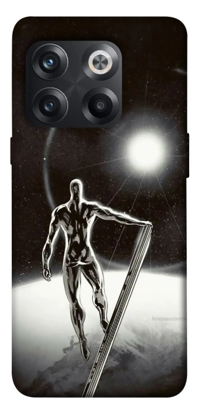 Чехол на OnePlus 10T Серебряный сёрфер фото 1 из 1