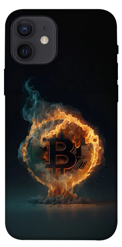 Чехол на Apple iPhone 12 (6.1") Fire Bitcoin фото 1 из 1