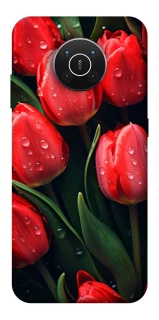 Чохол на Nokia X10 / X20 Червоні тюльпани фото 1 Чохол на Nokia X10 / X20 Червоні тюльпани фото 1 з 1