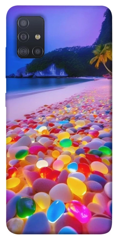 Чохол на Samsung Galaxy M51 Каміння світиться на березі фото 1 з 1
