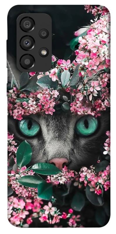 Чехол на Samsung Galaxy A33 5G Кот в цветах фото 1 из 1