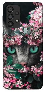 Чохол на Samsung Galaxy A33 5G Кіт в квітах фото 1 з 1