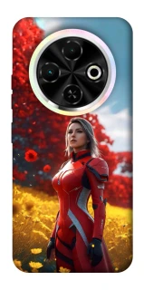 Чехол на TECNO Spark 30C Cyber space girl ver.5 фото 1 из 1