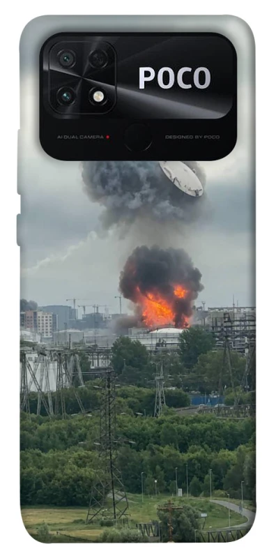 Чохол на Xiaomi Poco C40 Moscow never sleeps ver.4 фото 1 з 1