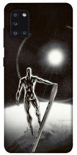 Чехол на Samsung Galaxy A31 Серебряный сёрфер фото 1 из 1