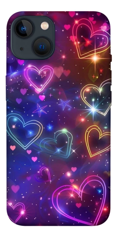 Чохол на Apple iPhone 13 (6.1") Drawn hearts фото 1 з 1