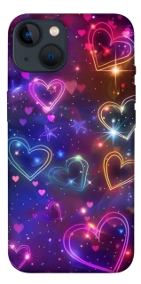 Чохол на Apple iPhone 13 (6.1") Drawn hearts фото 1 з 1
