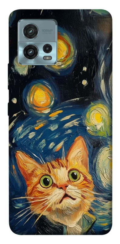 Чохол на Motorola Moto G72 paint cat фото 1 з 1