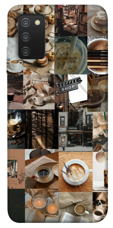Чохол на Samsung Galaxy A03s Coffee collage ver.3 фото 1 з 1