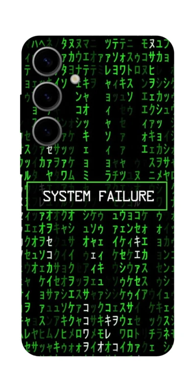 Чехол на Samsung Galaxy S25 Matrix system failure фото 1 Чехол на Samsung Galaxy S25 Matrix system failure фото 1 из 1
