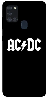 Чохол на Samsung Galaxy A21s AC/DC logo фото 1 Чохол на Samsung Galaxy A21s AC/DC logo фото 1 з 1