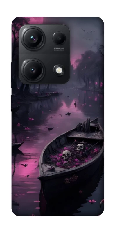 Чехол на Xiaomi Redmi Note 14S Boat and flamingo фото 1 из 1