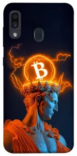 Чехол на Samsung Galaxy A20 / A30 Bitcoin God фото 1 из 1