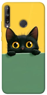 Чехол на Huawei P40 Lite E Black cat v2 фото 1 из 1