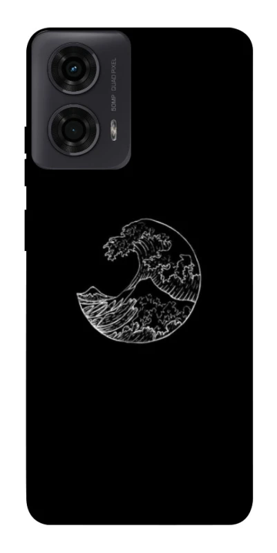Чохол на Motorola Moto G04 Black tsunami фото 1 Чохол на Motorola Moto G04 Black tsunami фото 1 з 1