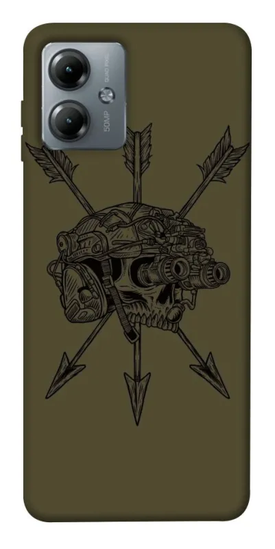 Чехол на Motorola Moto G14 Mil skull фото 1 из 1