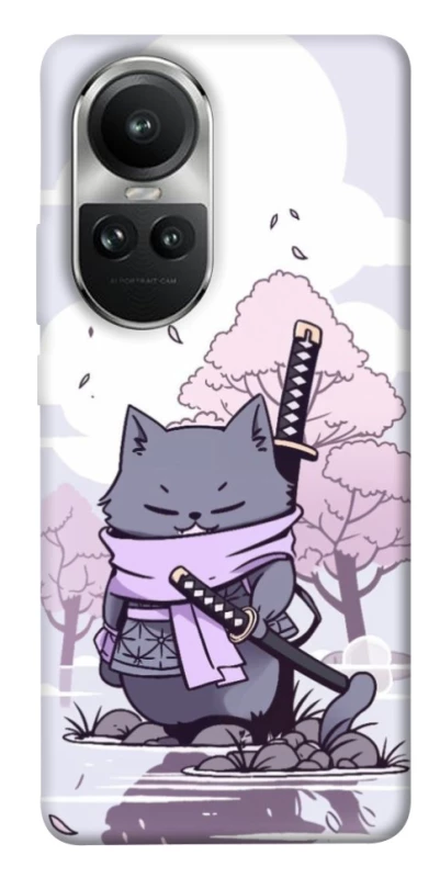Чохол на Oppo Reno 10 Samurai cat фото 1 з 1