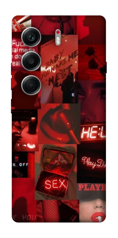 Чехол на Tecno Camon 40 Love collage ver.3 фото 1 из 1