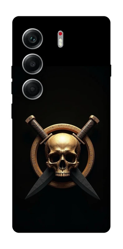 Чохол на Tecno Camon 40 Golden Skull фото 1 з 1