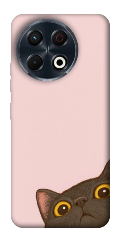 Чехол на TECNO Spark 30 Pro (KL7) Peeping cat фото 1 из 1