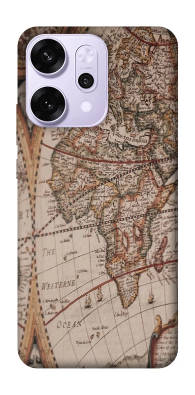 Чехол на Oppo Reno 14 Pro Карта путешествий фото 1 из 1