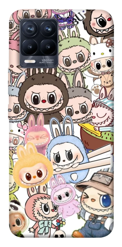 Чохол на Realme 8 All Labubus фото 1 з 1