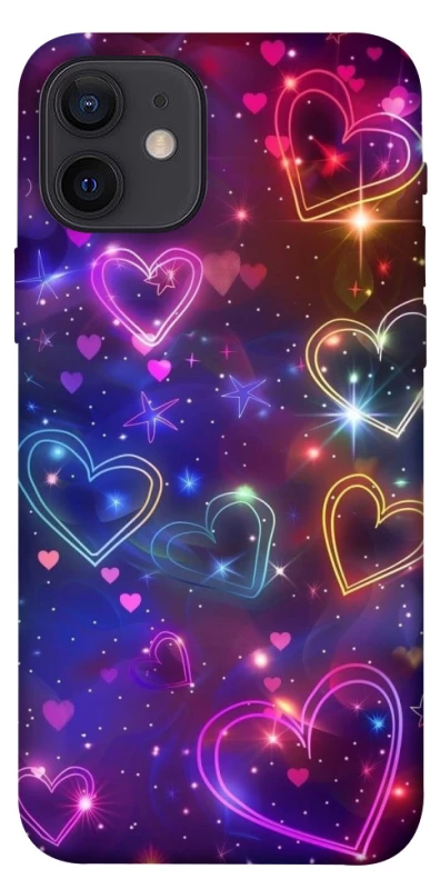 Чохол на Apple iPhone 12 (6.1") Drawn hearts фото 1 з 1