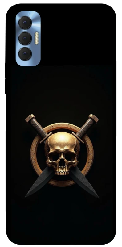 Чохол на TECNO Spark 8P Golden Skull фото 1 з 1