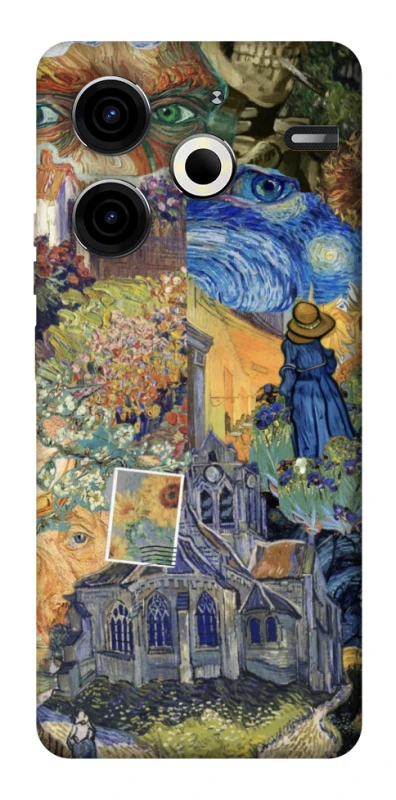 Чехол на TECNO Pova 6 Neo (LI6) Van Gogh collage фото 1 из 1