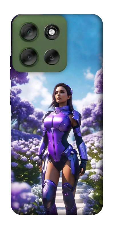 Чохол на Motorola Moto G56 5G Cyber space girl ver.4 фото 1 з 1